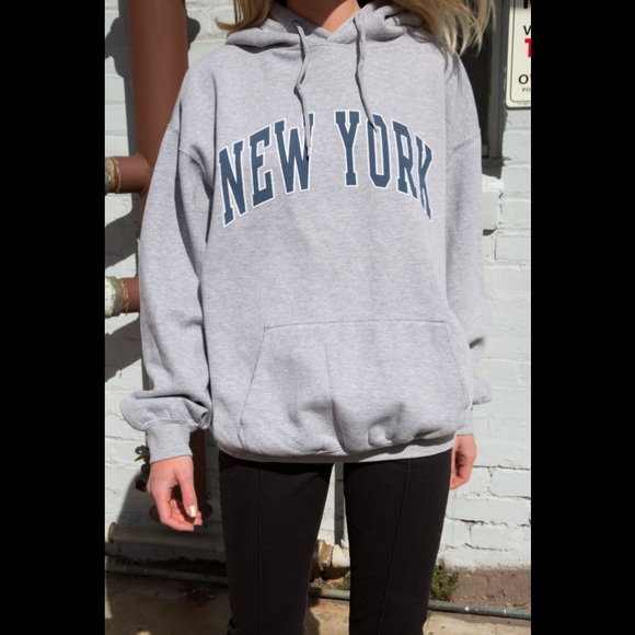 Brandy Melville Tops Brandy Melville Christy New York Hoodie Poshmark
